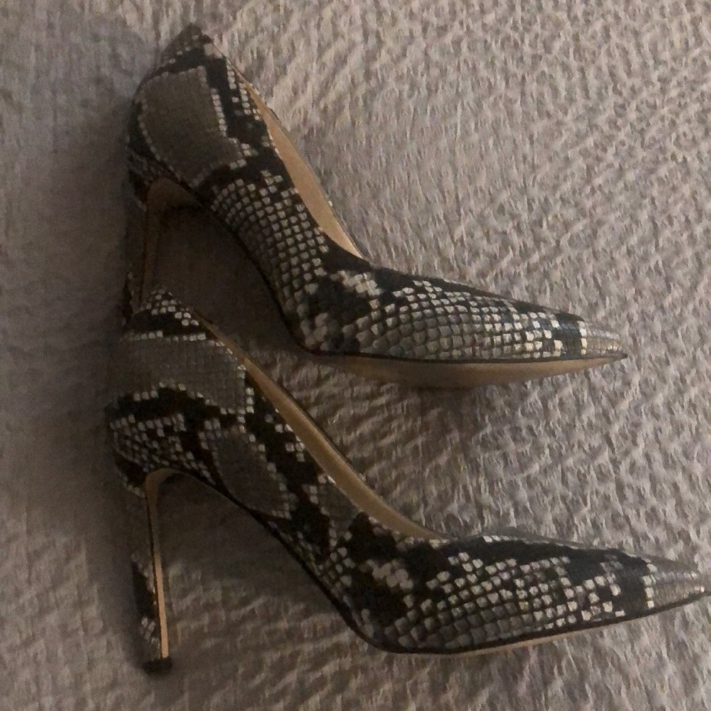 Nine West Faux Snakeskin Heels